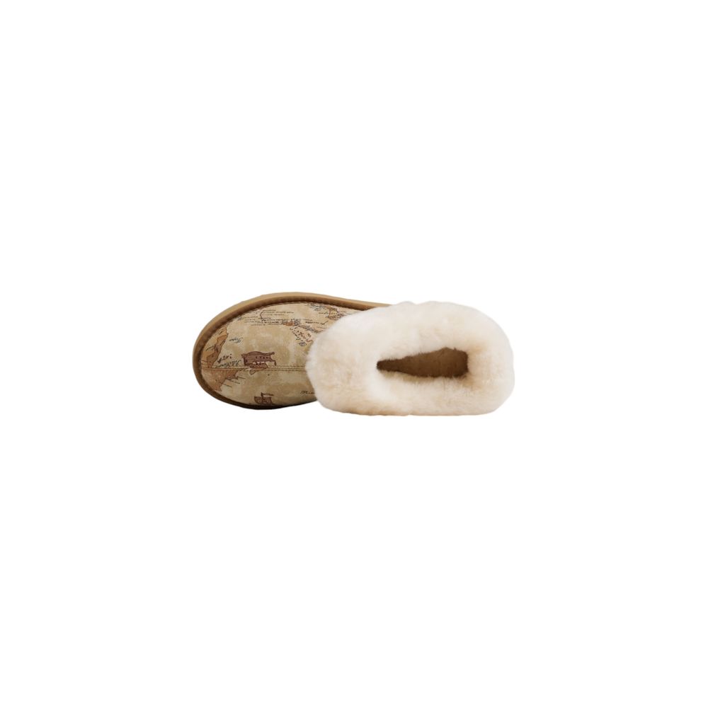 Beige Fabric Ankle