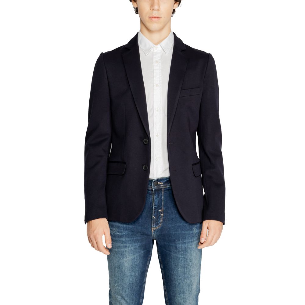 Blue Viscose Blazer