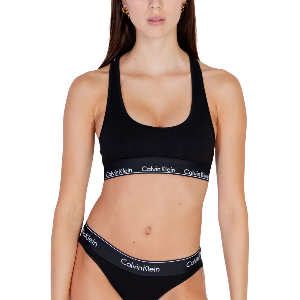 Black Cotton Bra