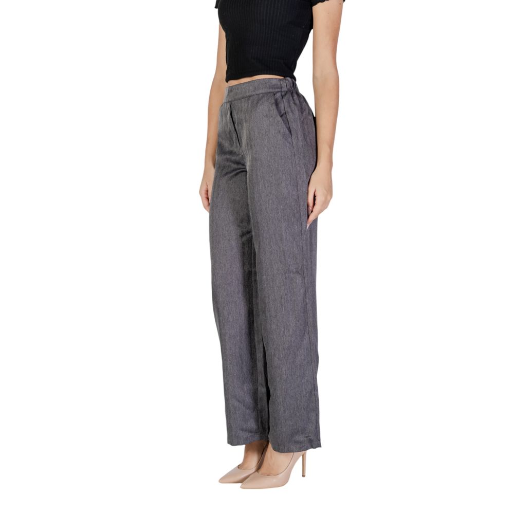 Gray Polyester Pant