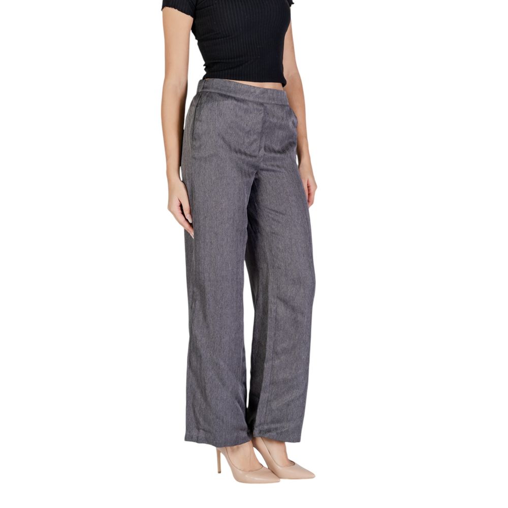 Gray Polyester Pant