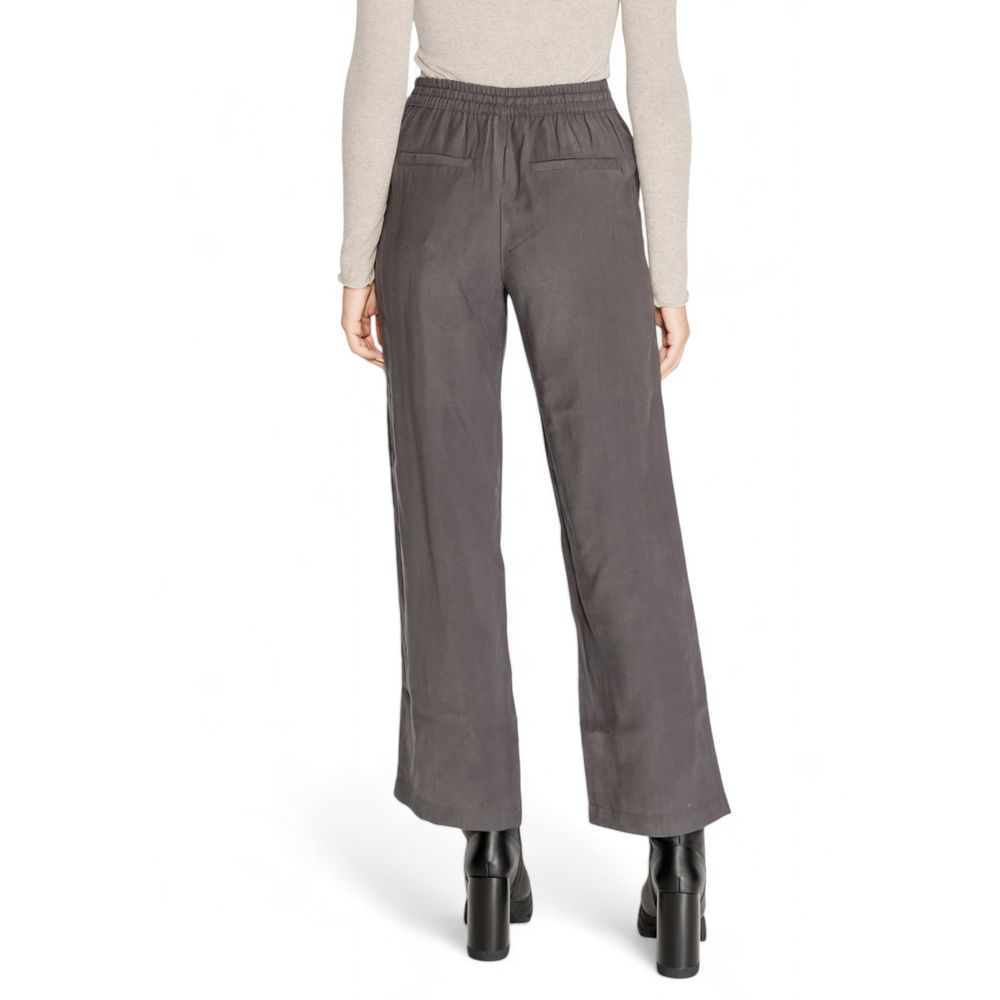 Gray Viscose Pant