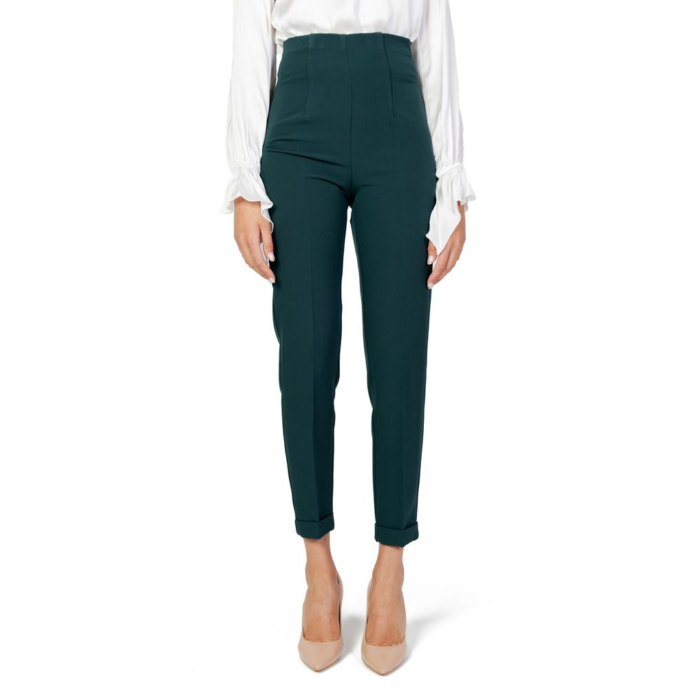 Green Polyester Pant