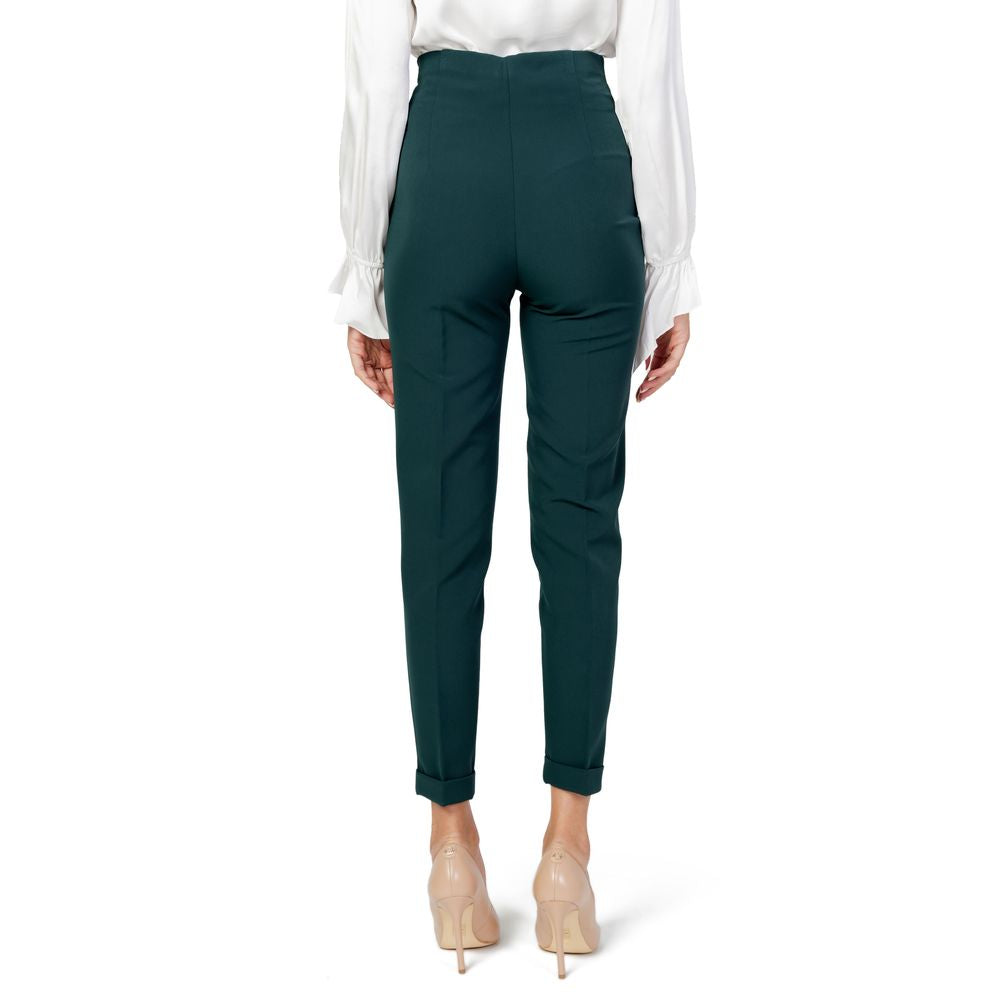 Green Polyester Pant