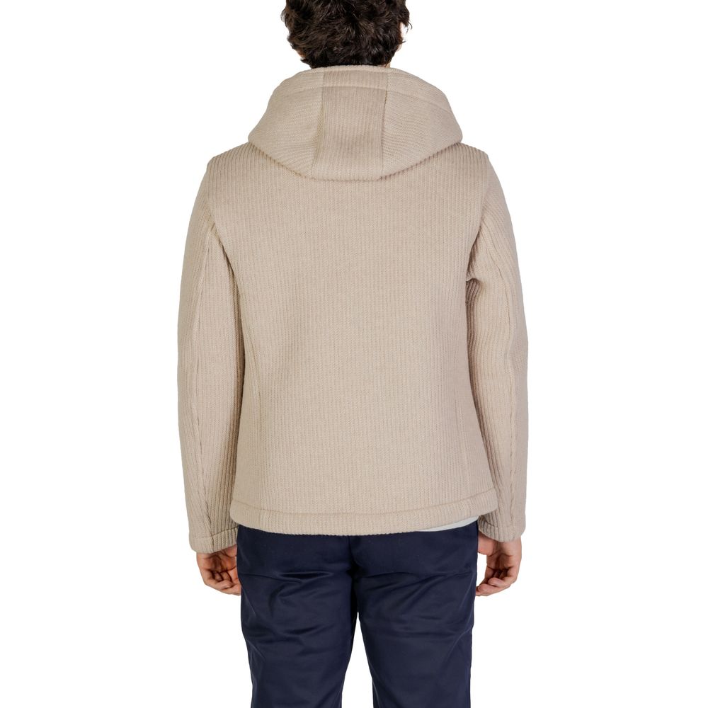 Beige Polyester Jackets & Coat