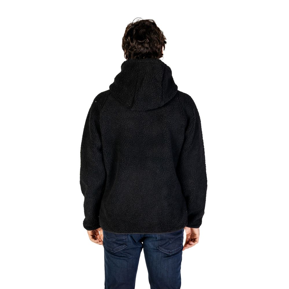 Black Polyester Jackets & Coat