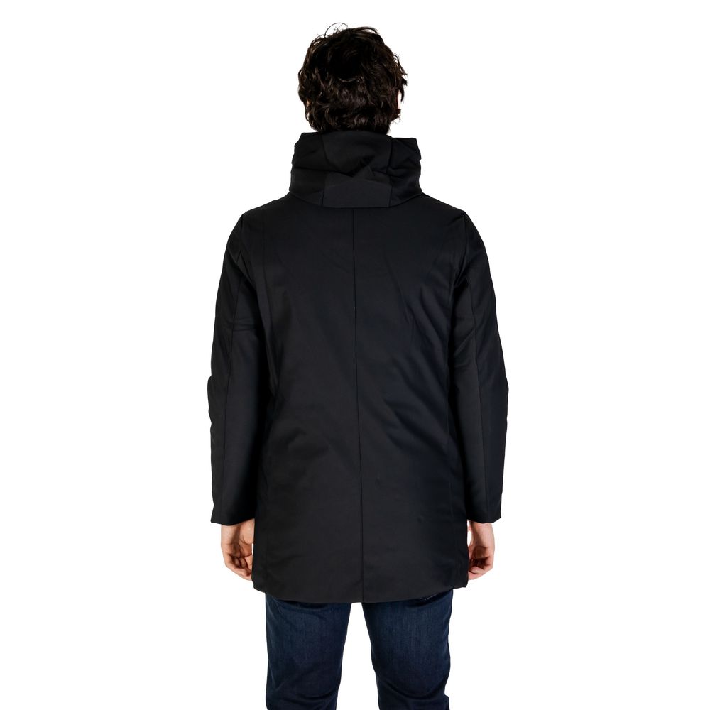 Black Nylon Jackets & Coat