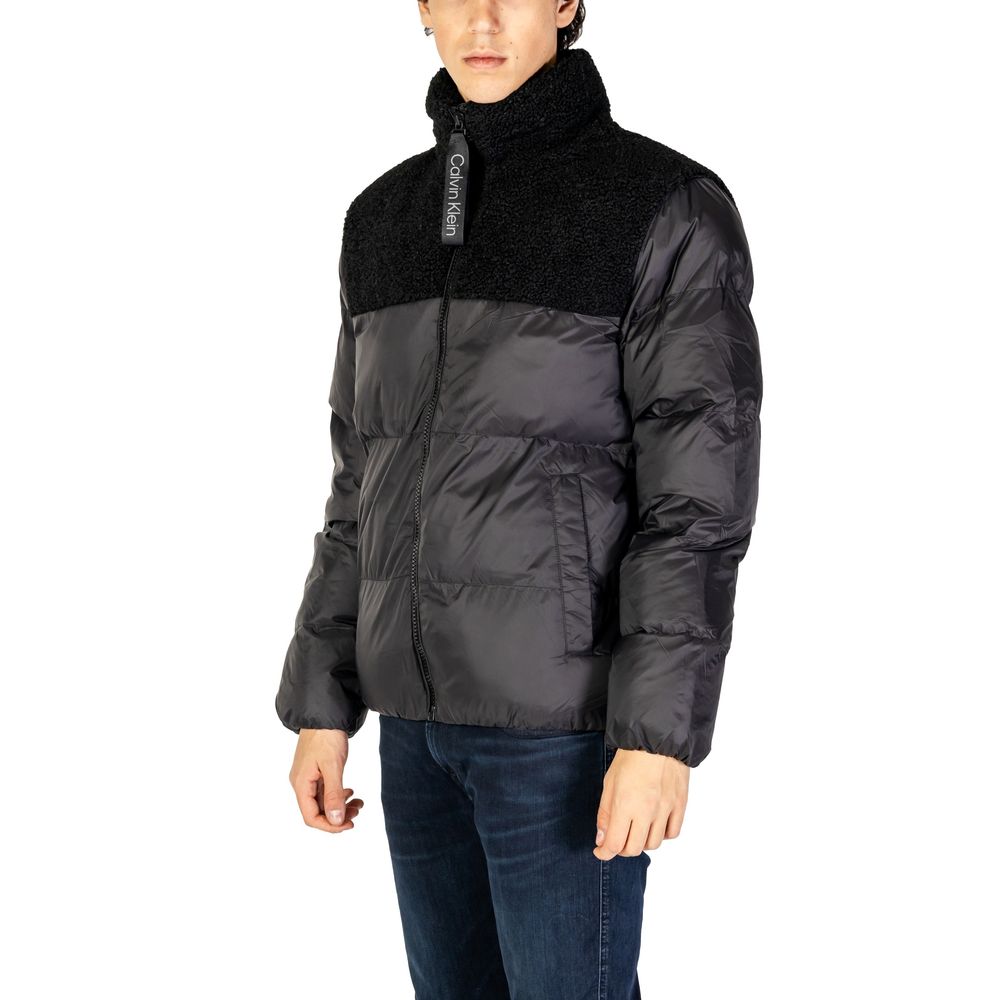 Black Recycled Polyester Jackets & Coat
