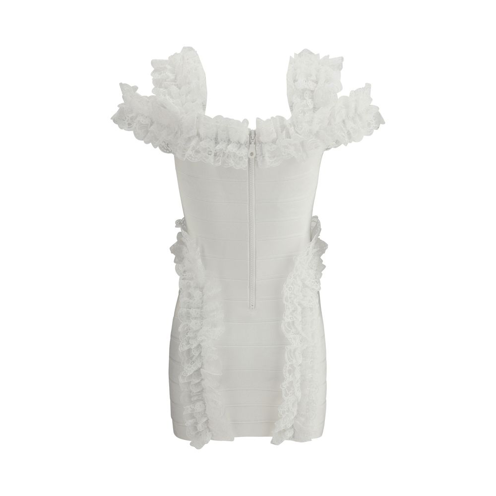 Knit Ruffle mini Dress