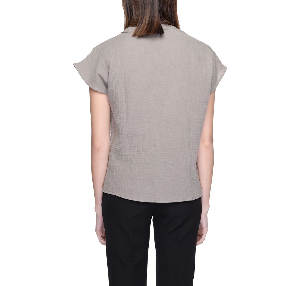 Gray Cotton Blouse