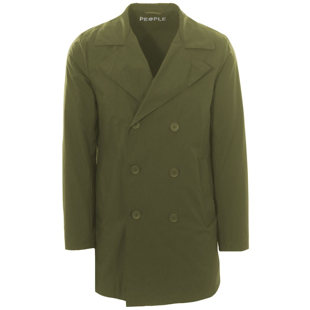 Green Recycled Polyester Men Jacket