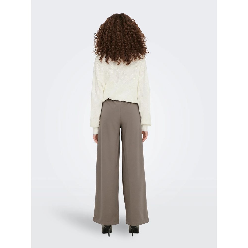 Gray Polyester Pant