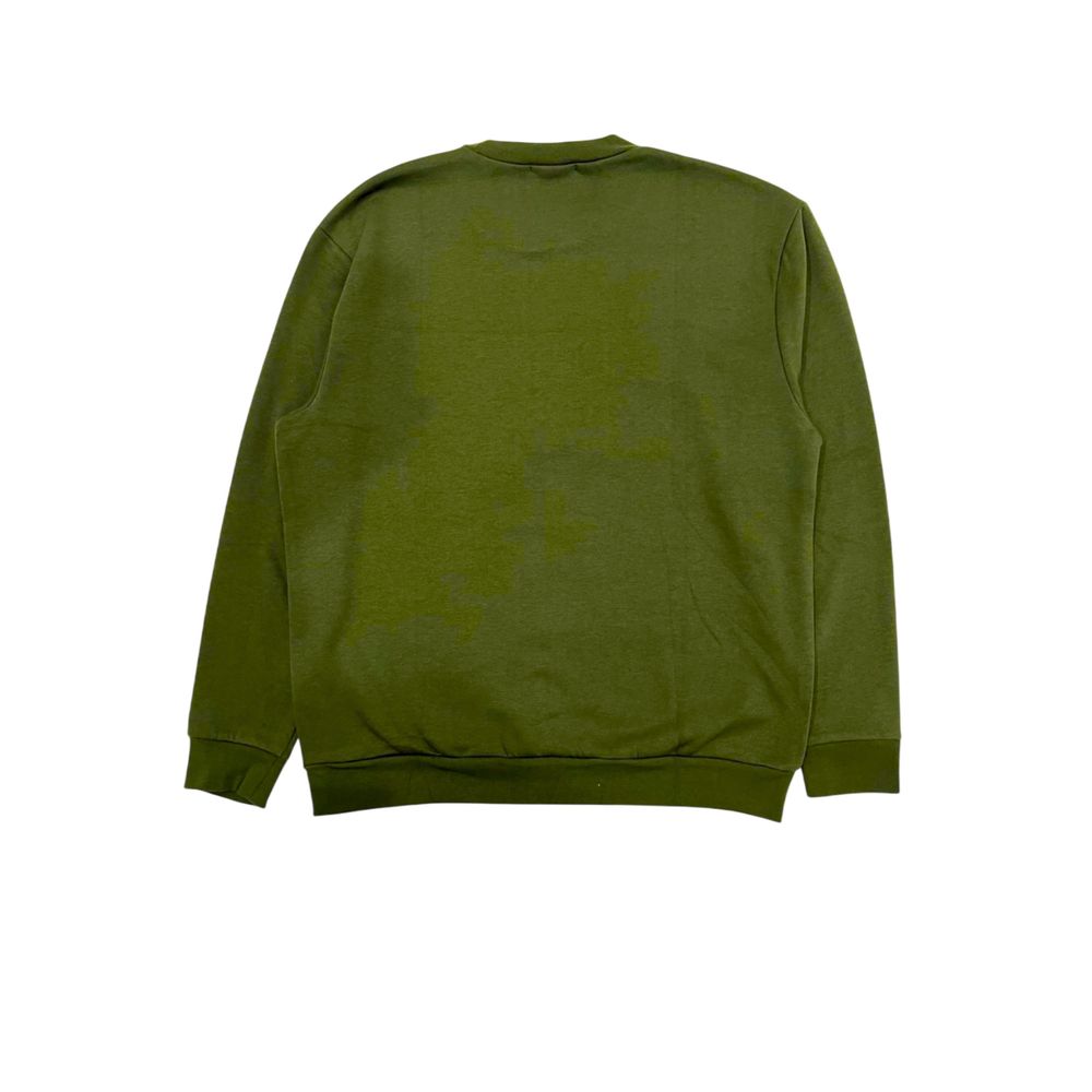 Green Polyester Men's Hoodie