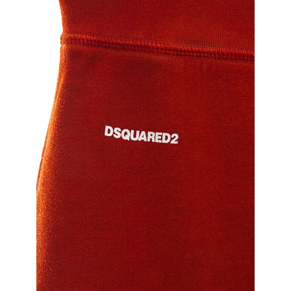 Red Cotton Flared Pant