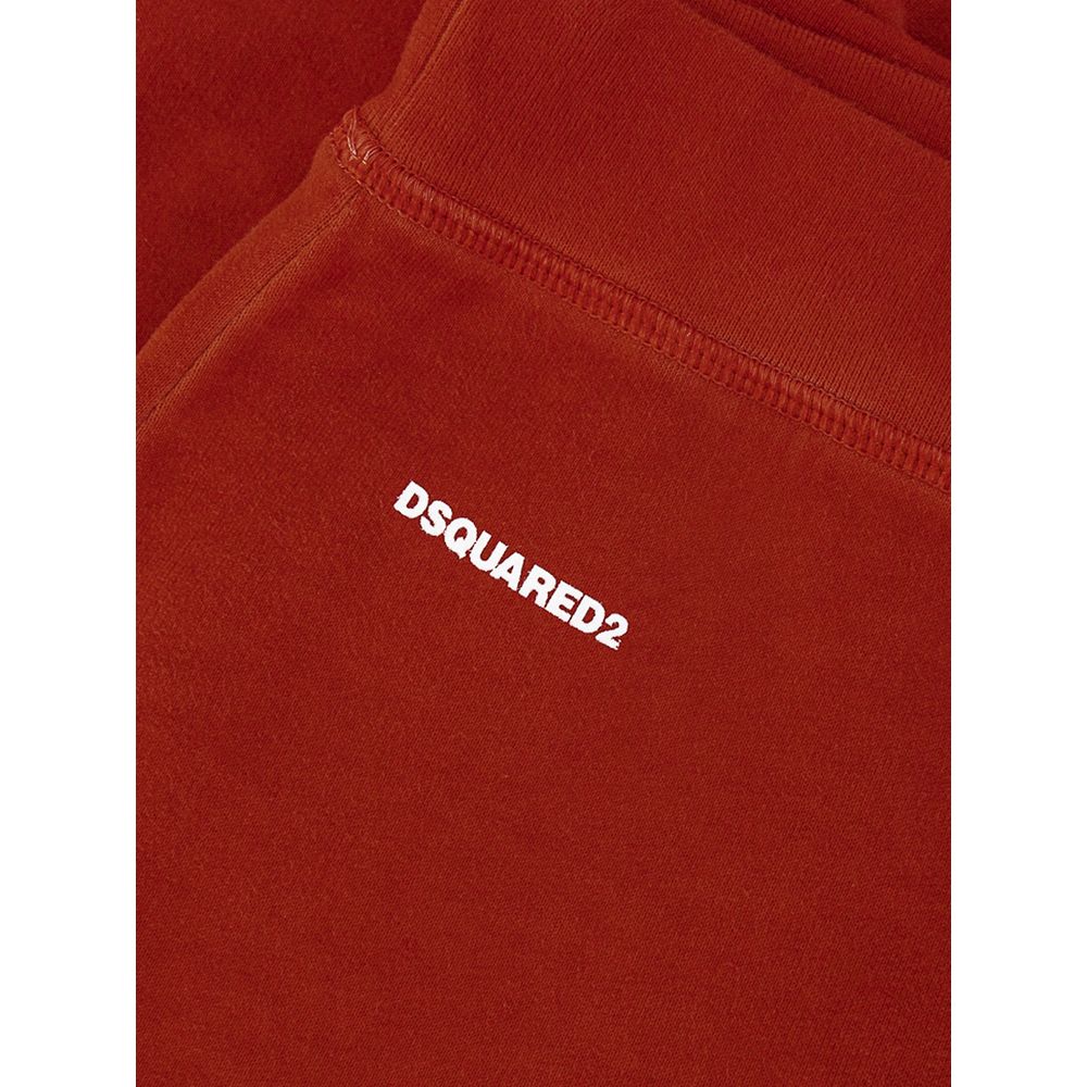 Red Cotton Flared Pant