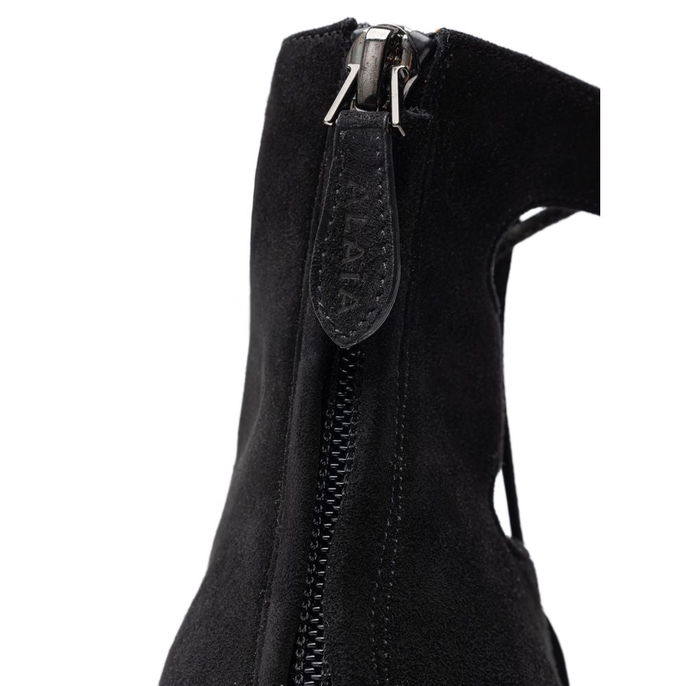 Black Suede Leather Sandal