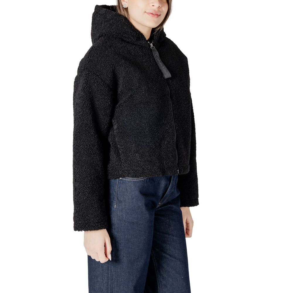Black Polyester Coat