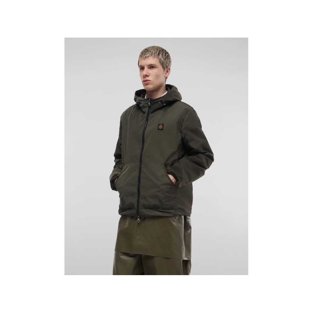Green Polyamide Men Jacket
