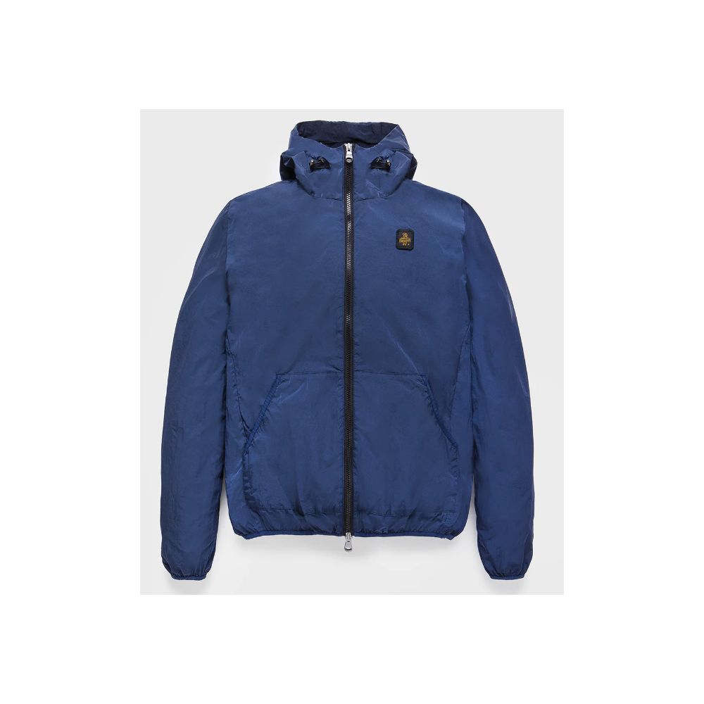 Blue Polyamide Men Jacket