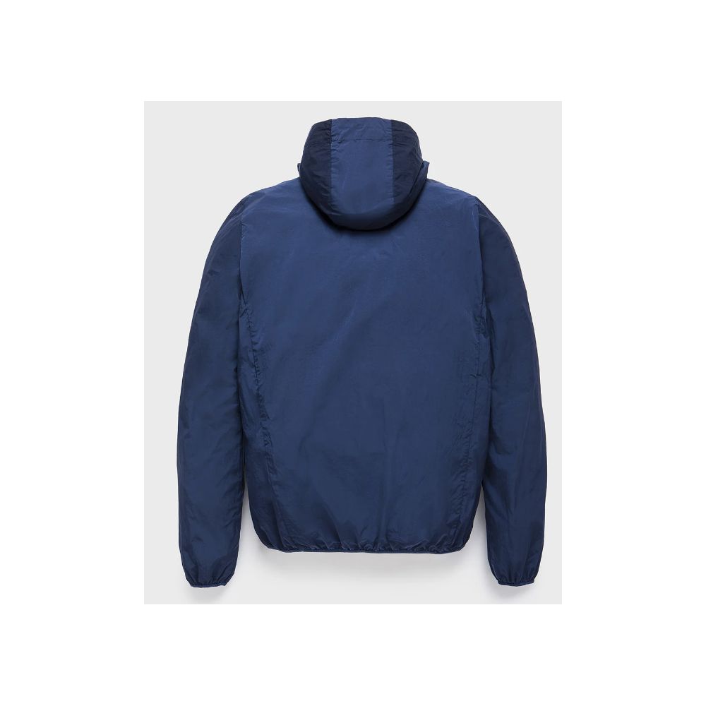 Blue Polyamide Men Jacket