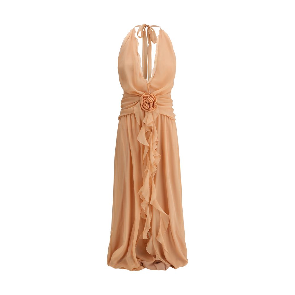 Silk georgette long Dress