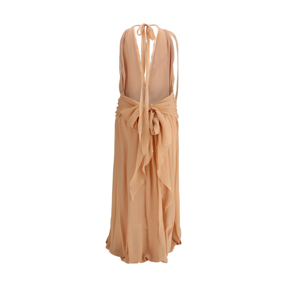 Silk georgette long Dress