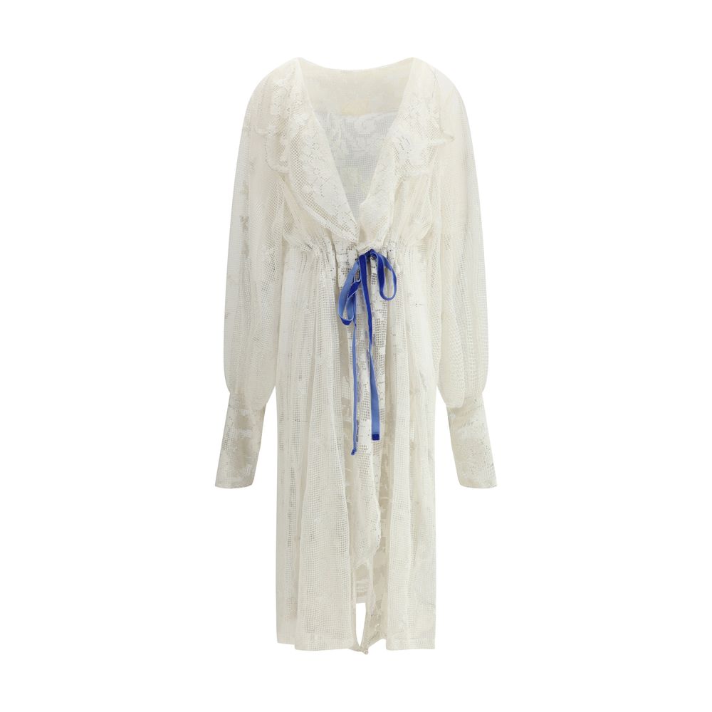 Crocheted design Long Jacket