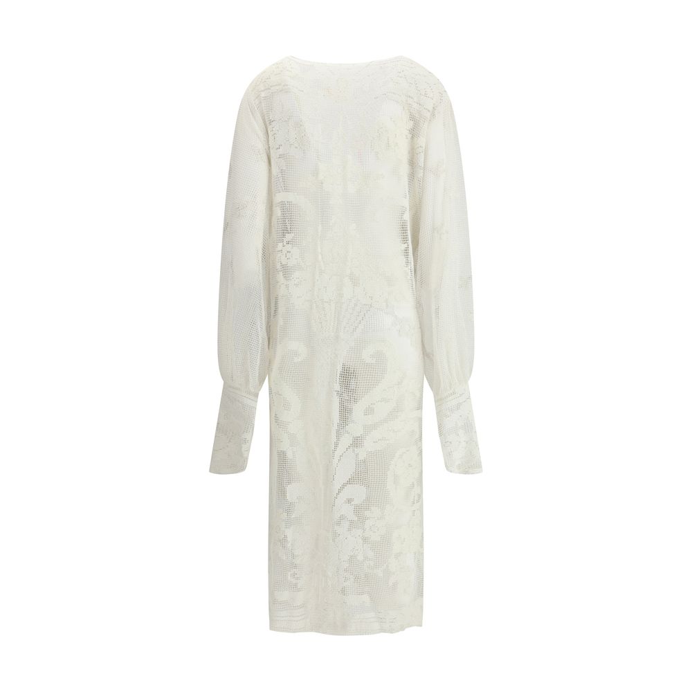 Crocheted design Long Jacket