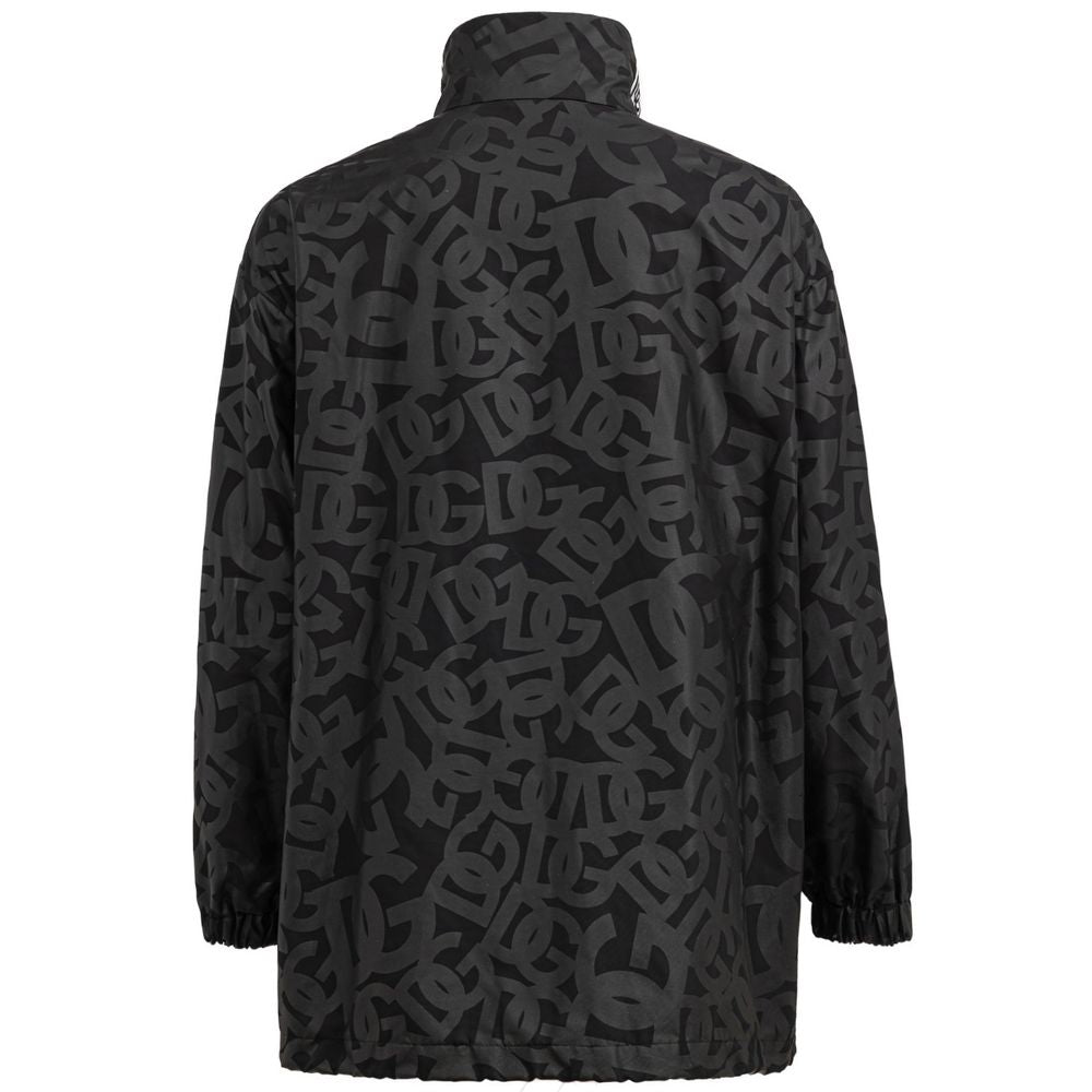 Black Polyester Jackets & Coat