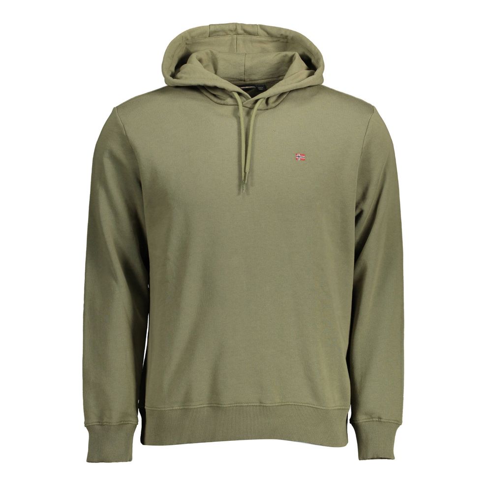 Green Cotton Men Sweater