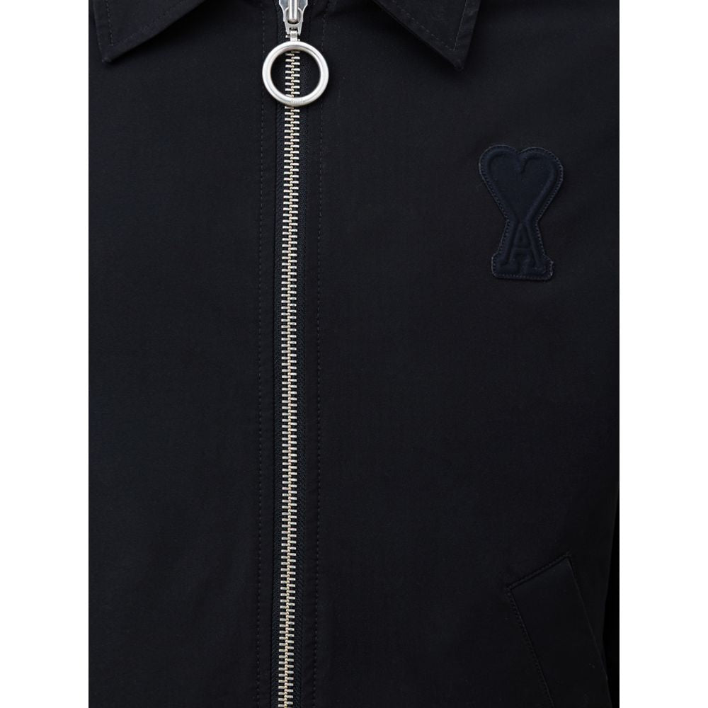 Black Polyester Jackets & Coat