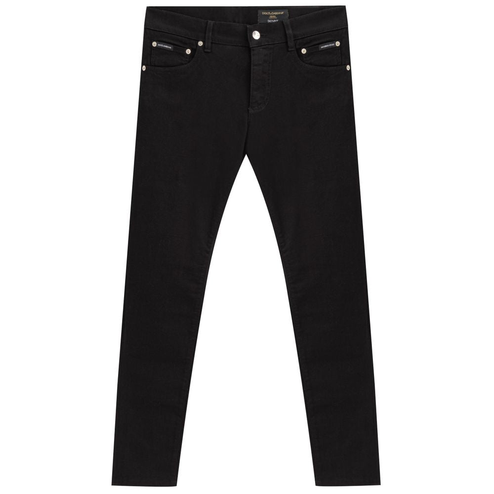 Black Cotton Jeans Denim