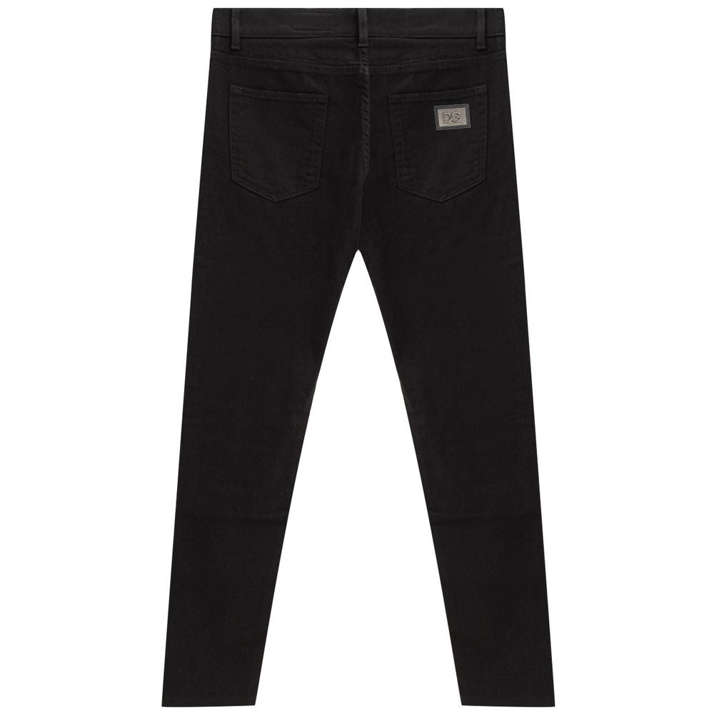 Black Cotton Jeans Denim