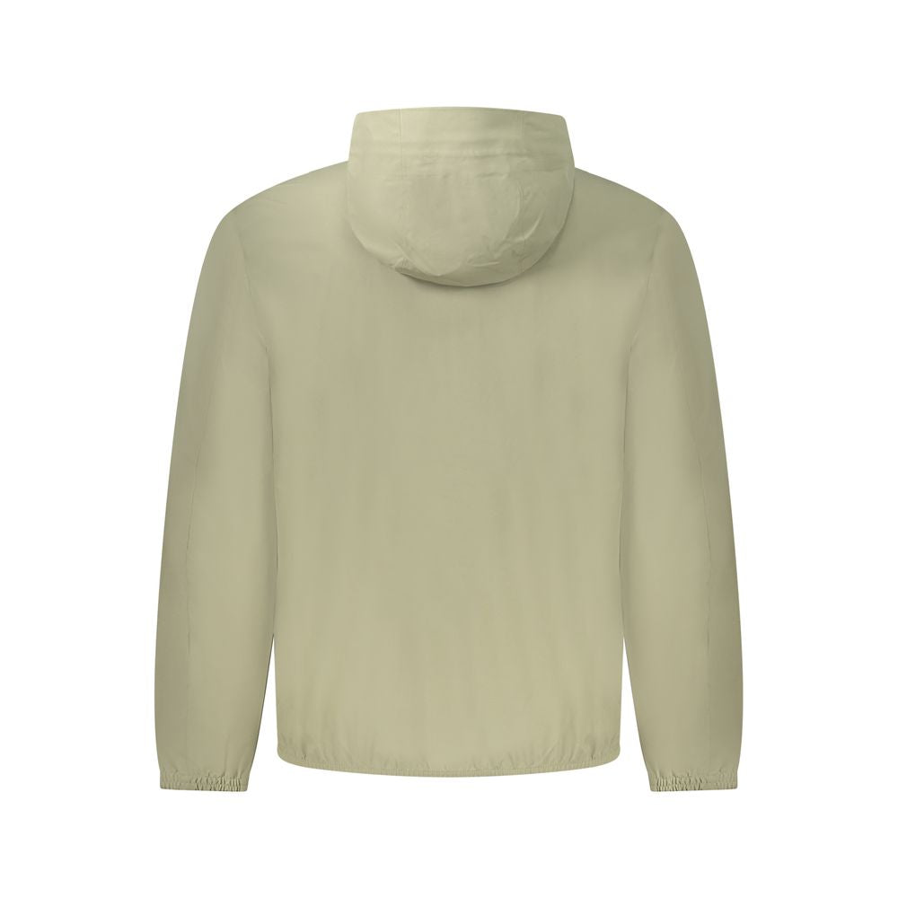 Green Polyester Men Jacket