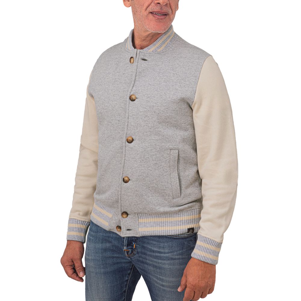 Gray Cotton Jackets & Coat