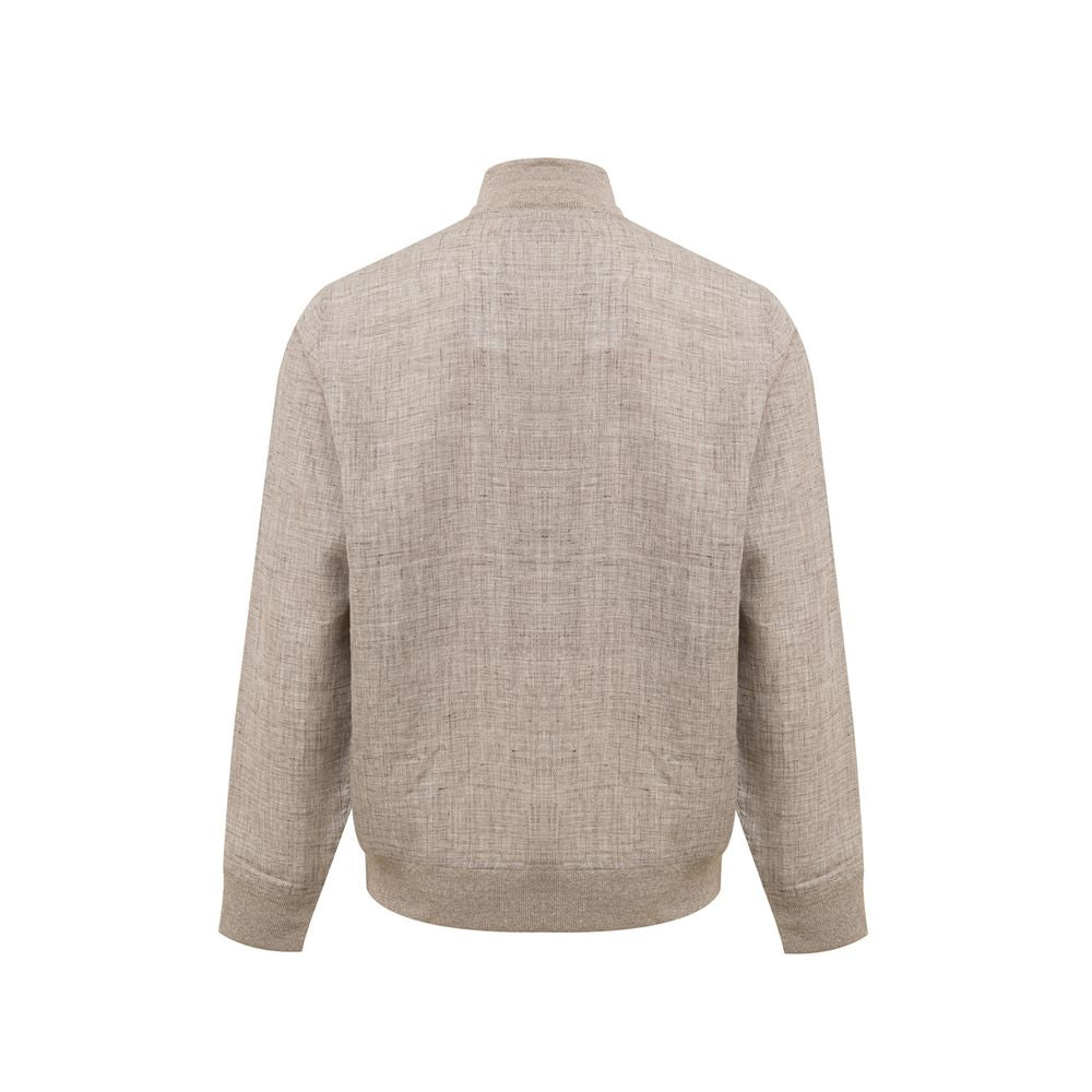 Beige Linen Jackets & Coat