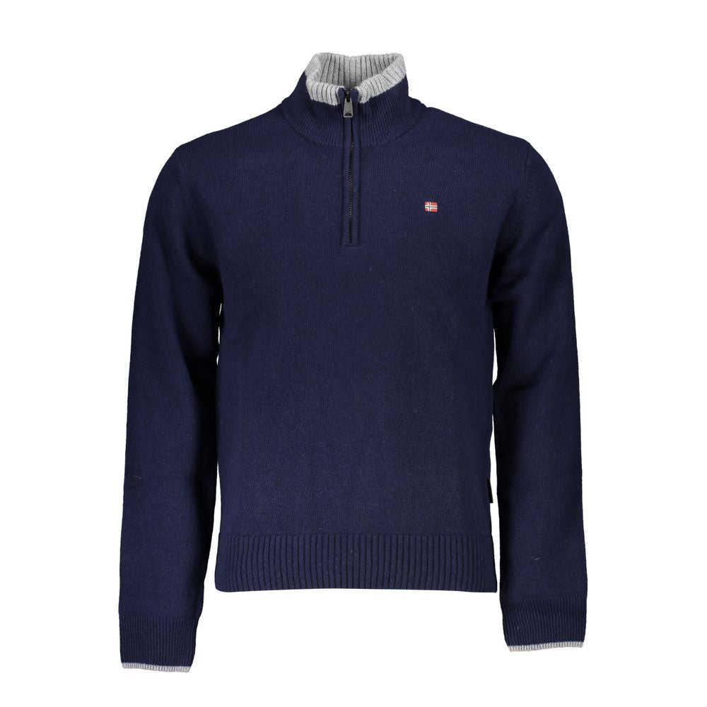 Blue Fabric Sweater