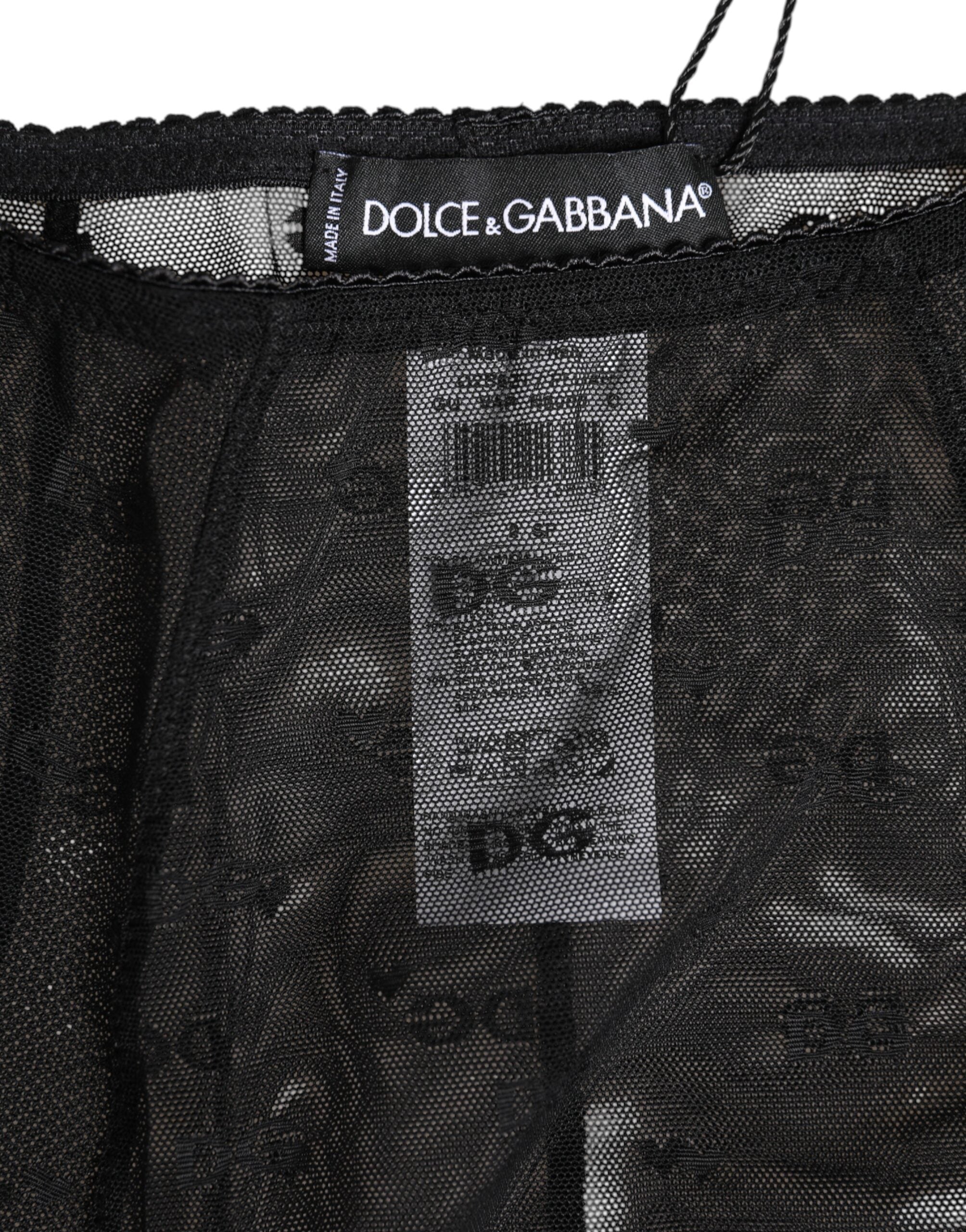 Black Logo Girdle High Waisted Panty Underwear