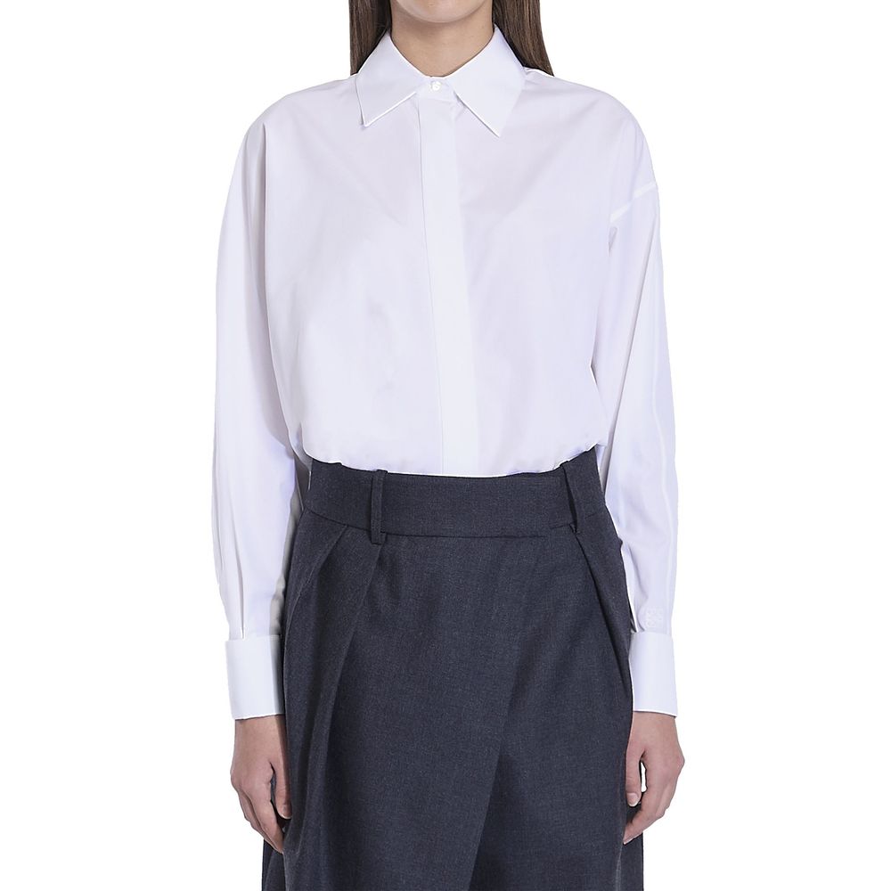 Draped Cotton Shirt