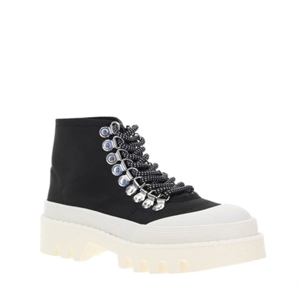 Chunky-Sole High-Top Sneakers