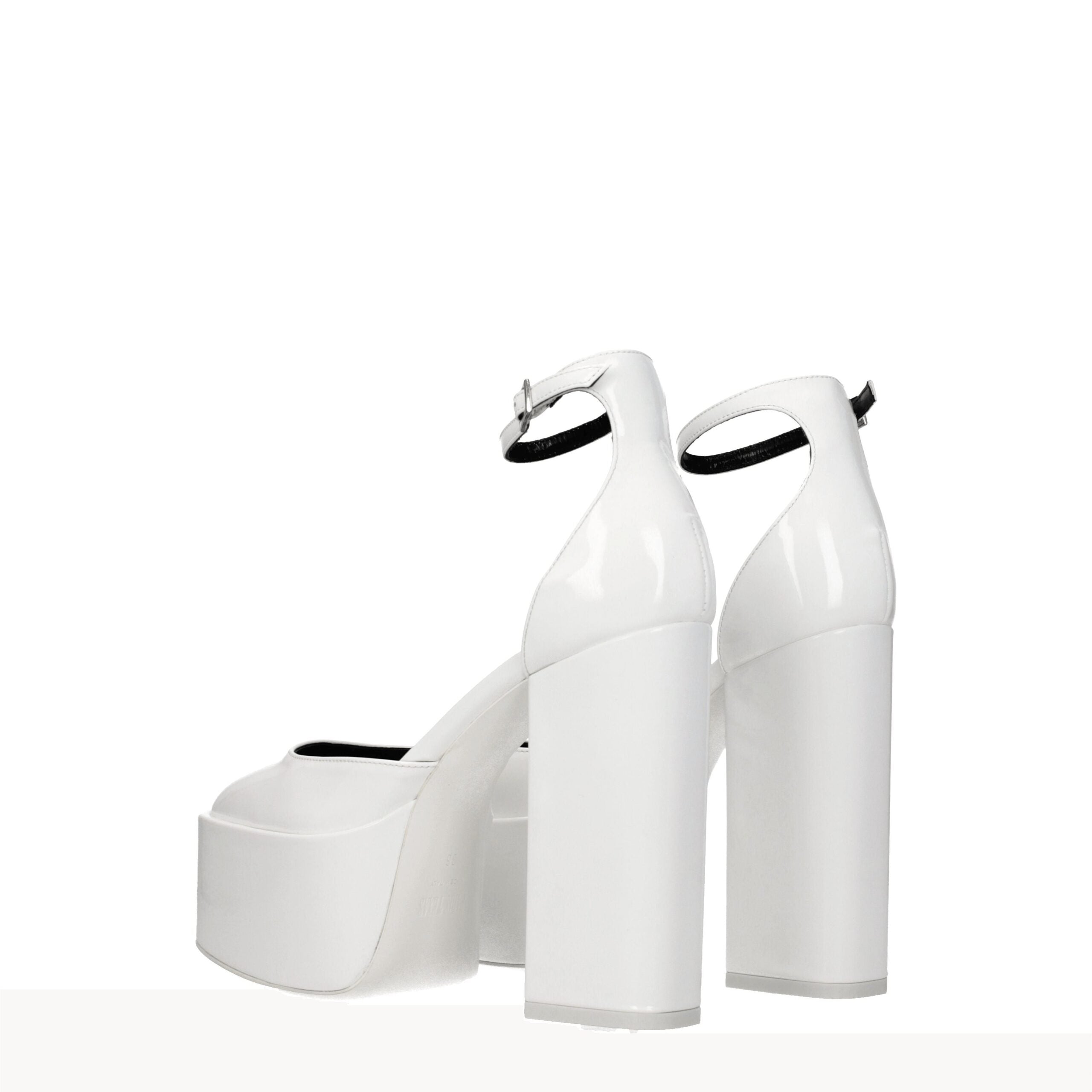 White Leather Platforms