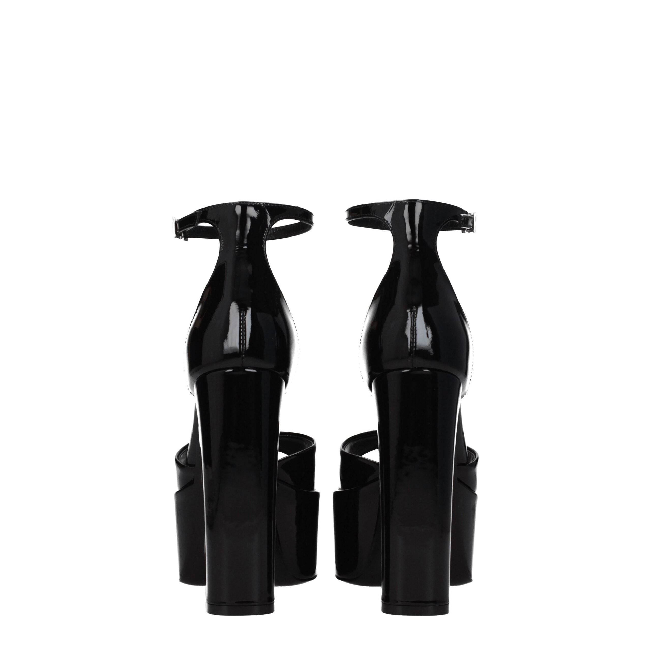 Black Leather Platforms