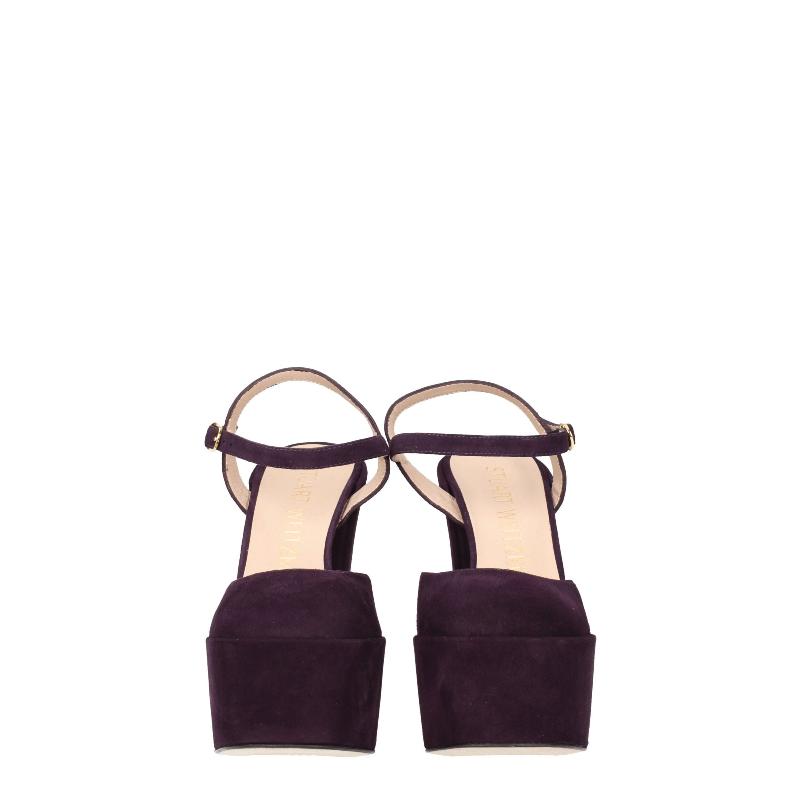 Purple Leather Platforms
