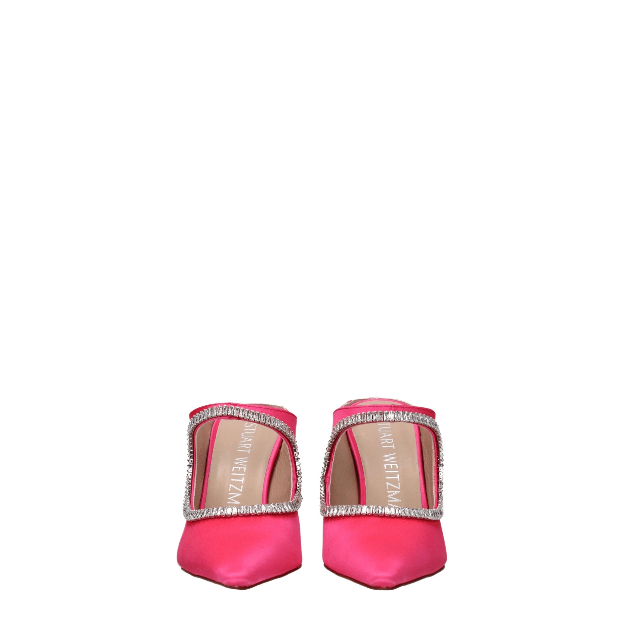 Pink Satin Stiletto Heels Sandals