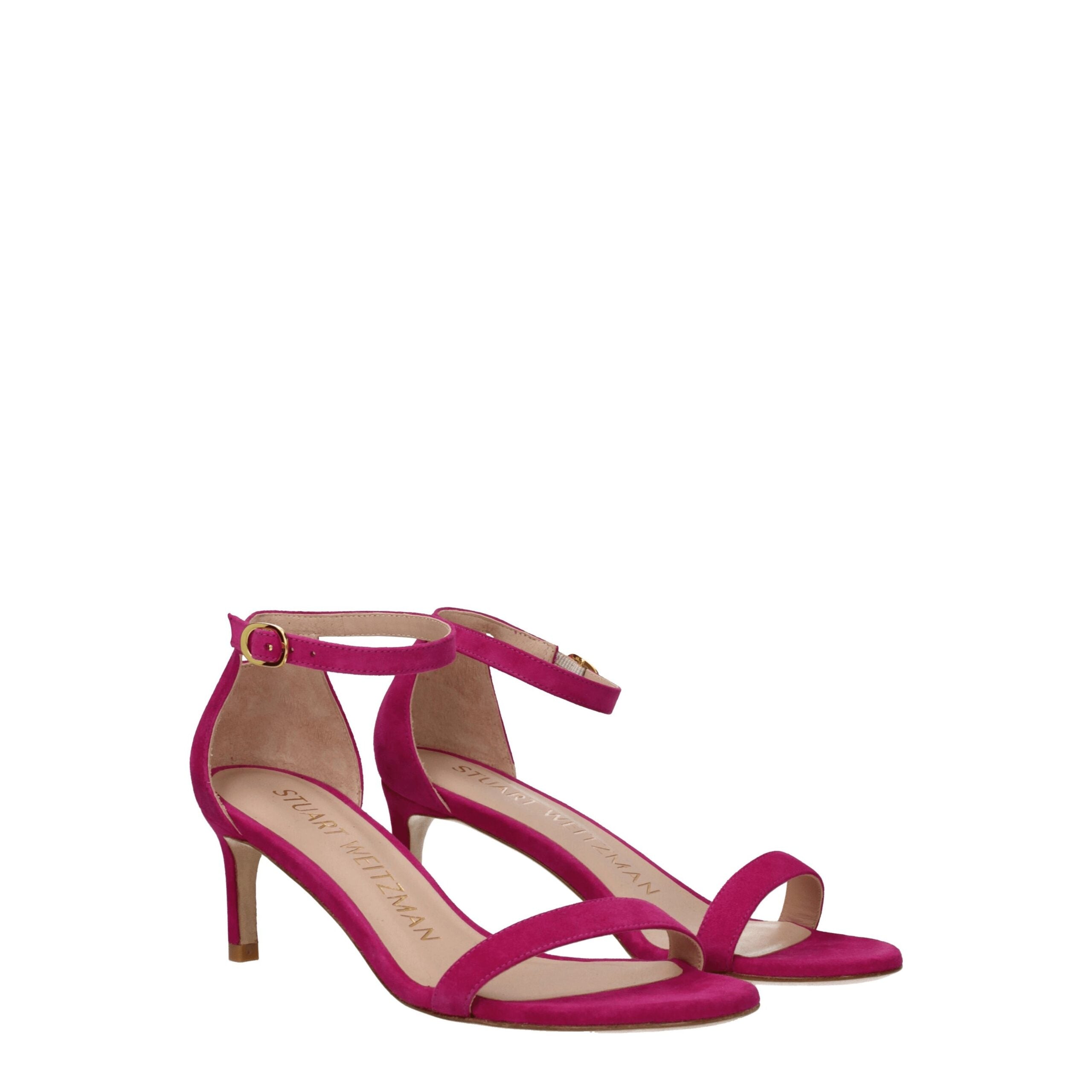 Pink Leather Platforms