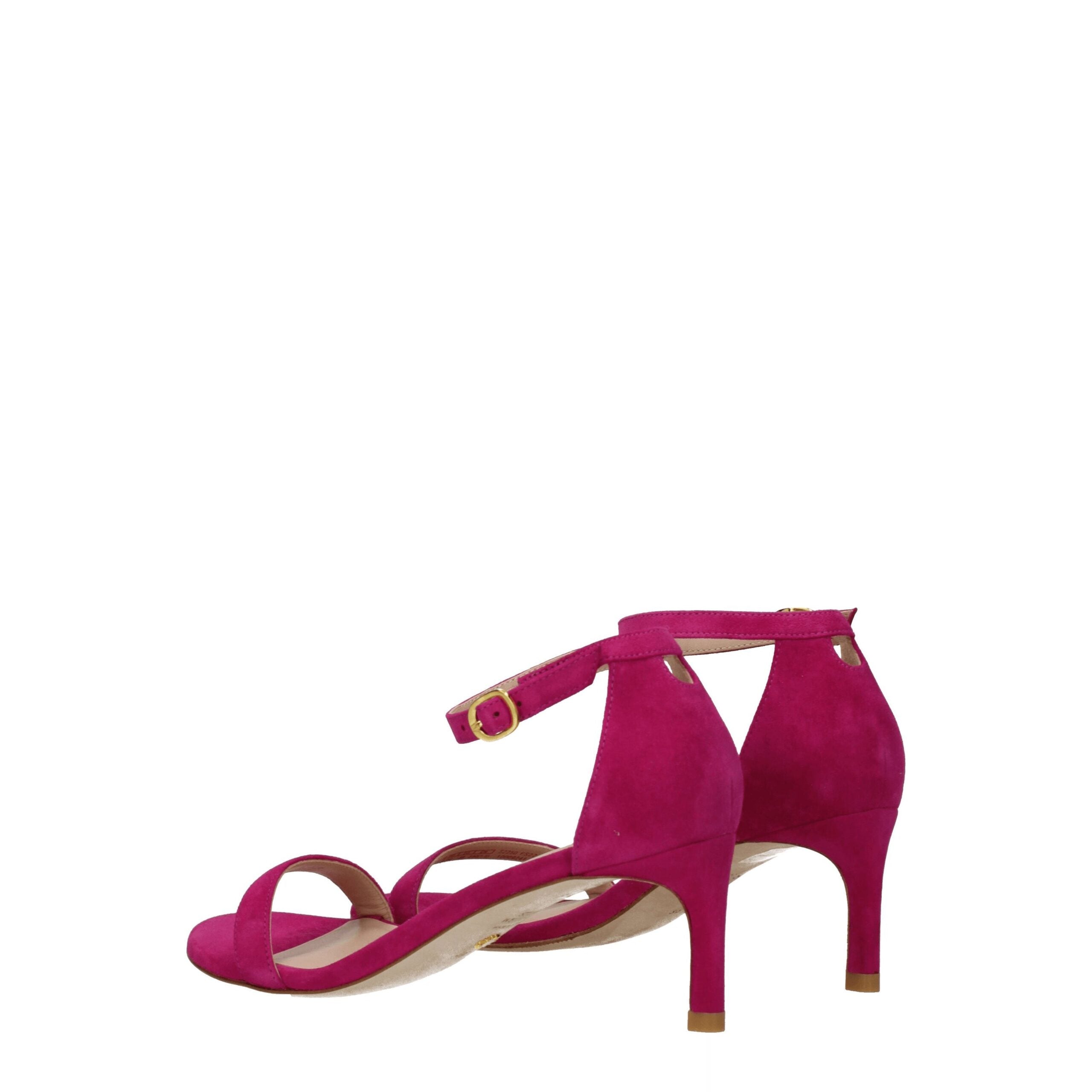 Pink Leather Platforms