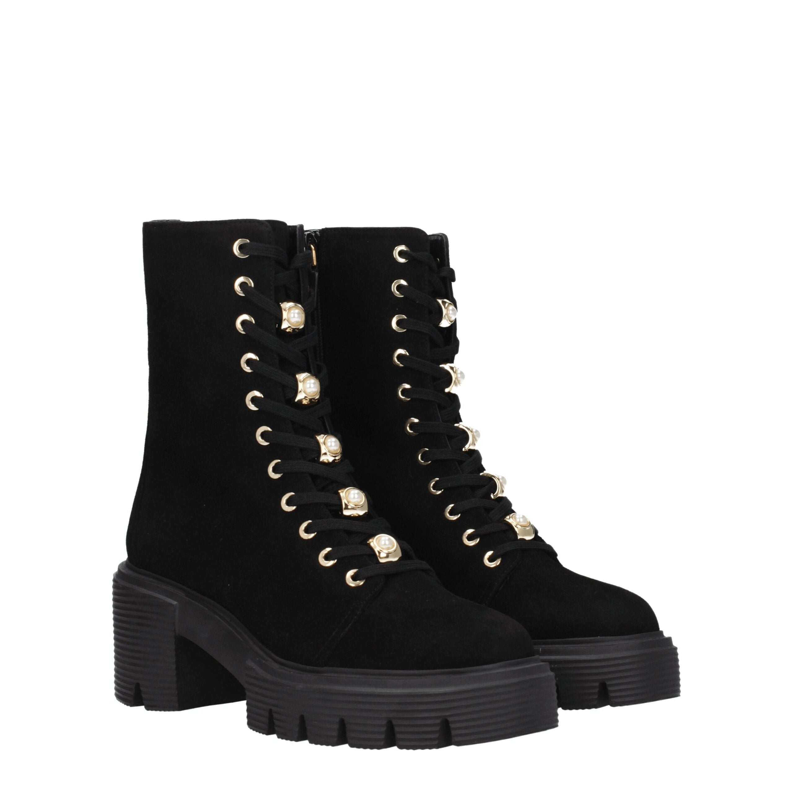 Black Leather Ankle Boots