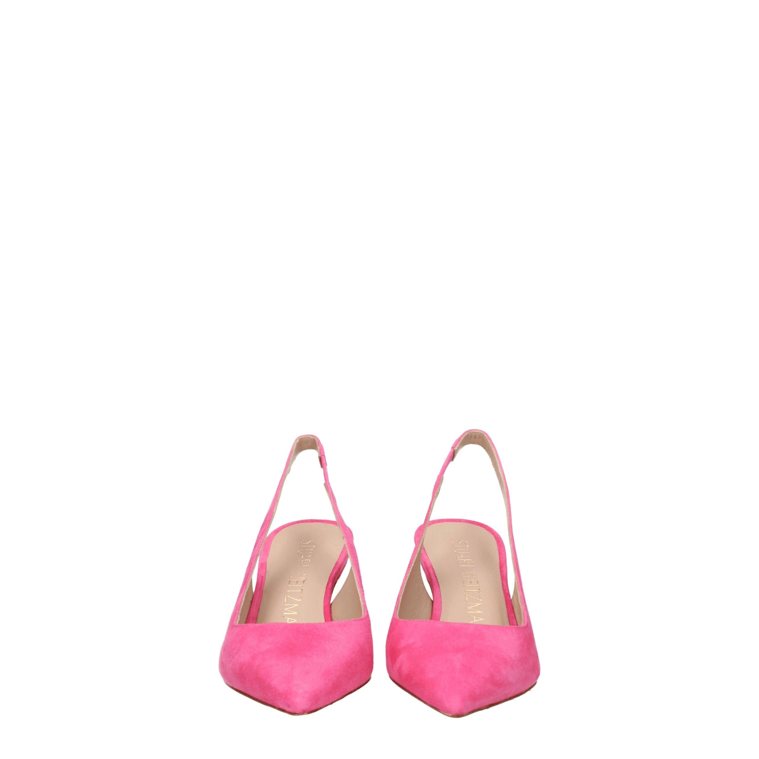 Pink Leather High Heel Pumps