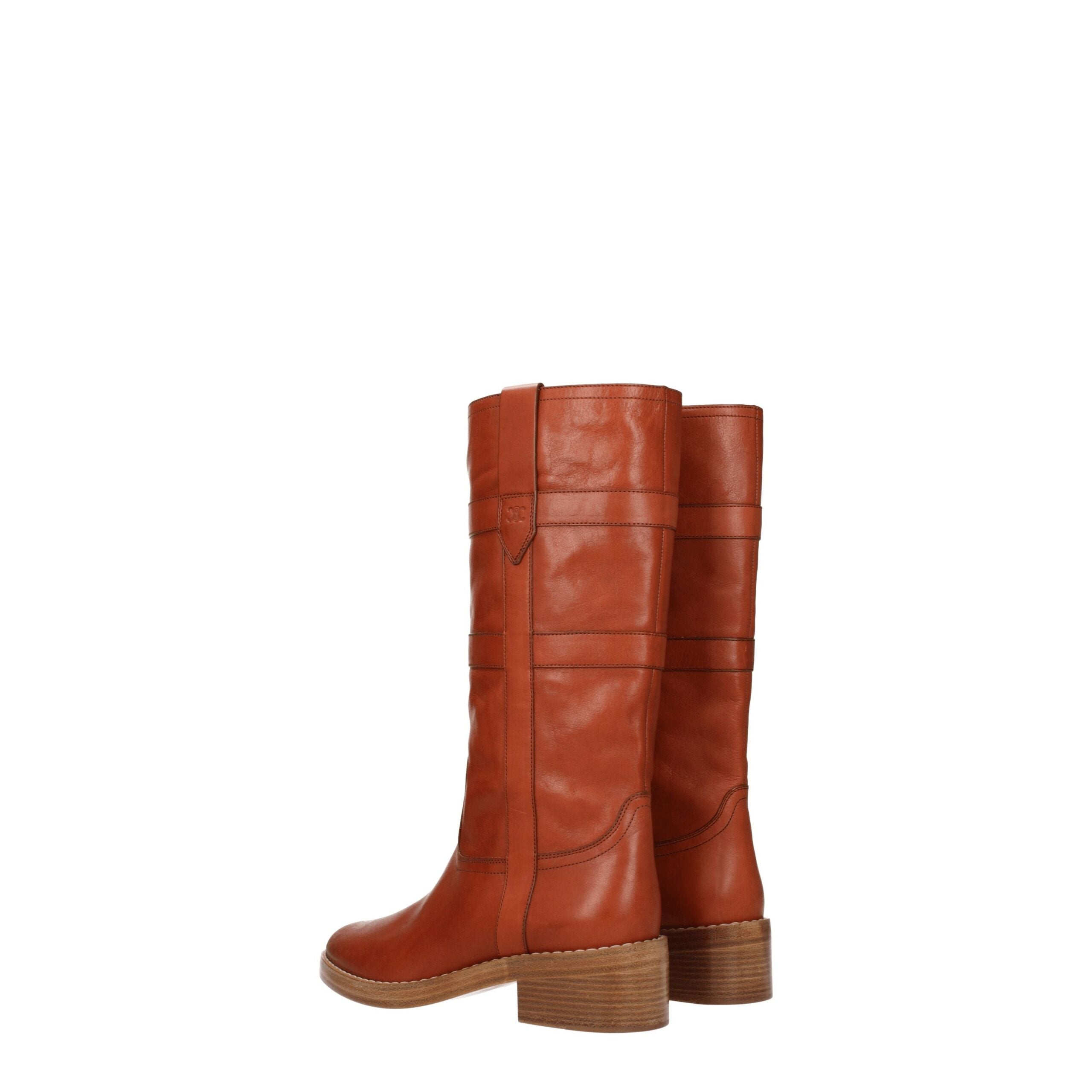 Brown Leather Boots