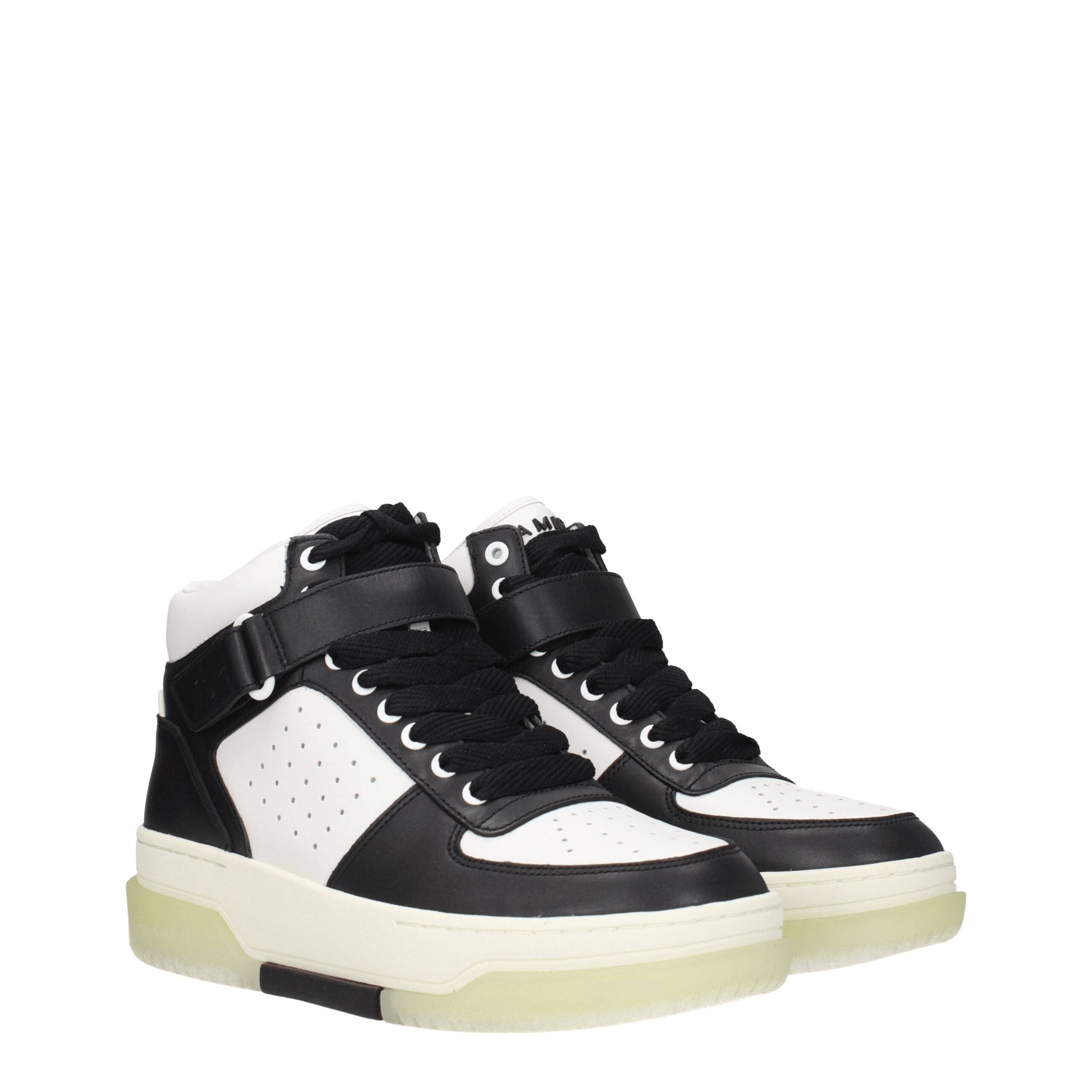 Black Leather High Tops